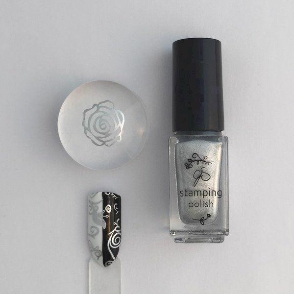 #4 Steal the Show - Stamping neglelak, Clear Jelly Stamper
