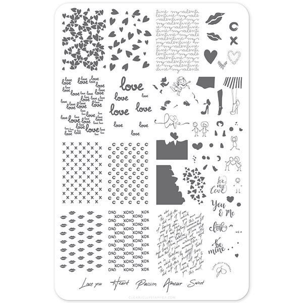 All you Need is Love (CjS-v-24), Stampingplade, Clear Jelly Stamper