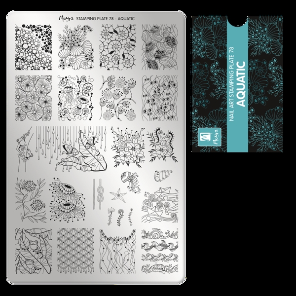 Se Aquatic, NO. 78, Moyra Stamping Plade hos Nicehands.dk