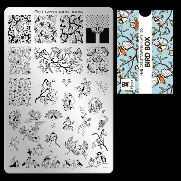 8: Bird Box Stamping Plade NO. 100, Moyra