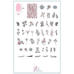 Blossomning Romance (CjsV-18) - Stampingplade, Clear Jelly Stamper (u)