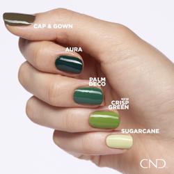 363 Crisp Green, Autumn Addict, CND Vinylux (u)