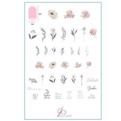 Watercolour Garden (CjS-81) Stampingplade, Clear jelly stamper