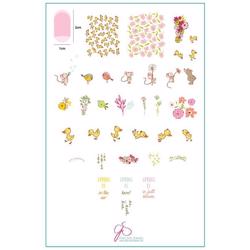 Spring Is In the Air CjS-95), Stampingplade, Clear Jelly Stamper