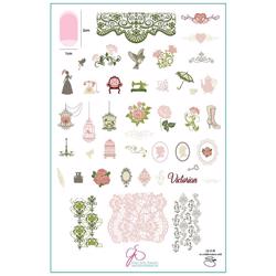 Suzie\'s Victorian Plate (CjS LC-45) - Stampingplade, Clear Jelly Stamper (u)