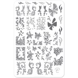 Elegant Swirls (CjS-149), Stampingplade, Clear Jelly Stamper