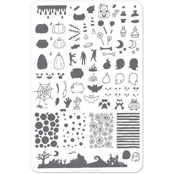 Halloween - Witches Brew (CjSH-21) - Stampingplade, Clear Jelly Stamper (u)