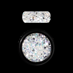 Holo Glitter Mix nr. 5 Hvid, Moyra