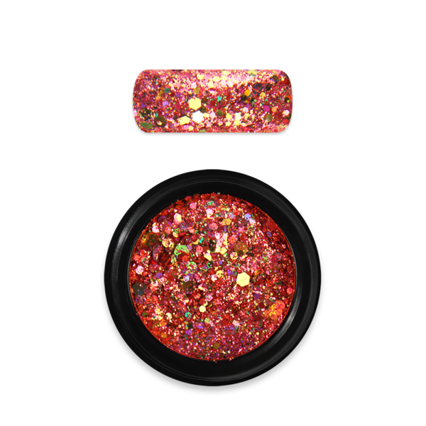 Holo Glitter Mix nr. 21 Orange, Moyra