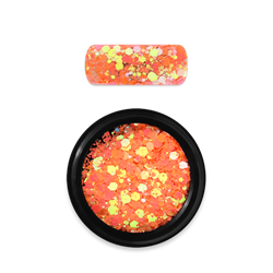 Holo Glitter Mix nr. 22 Chameleon Lys Orange, Moyra