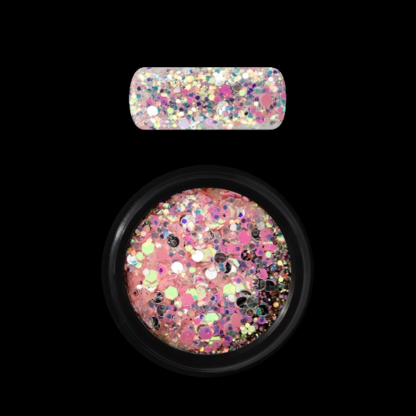 Holo Glitter Mix nr. 24 Baby Pink, Moyra(u)