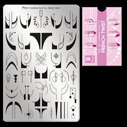 French Twist stamping plade No. 113, Moyra
