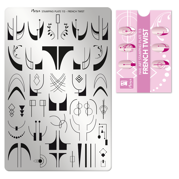 French Twist stamping plade No. 113, Moyra