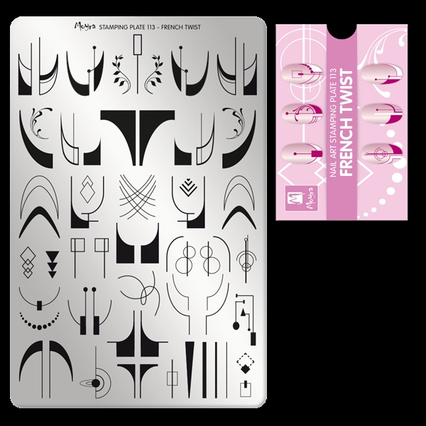 Se French Twist stamping plade No. 113, Moyra hos Nicehands.dk
