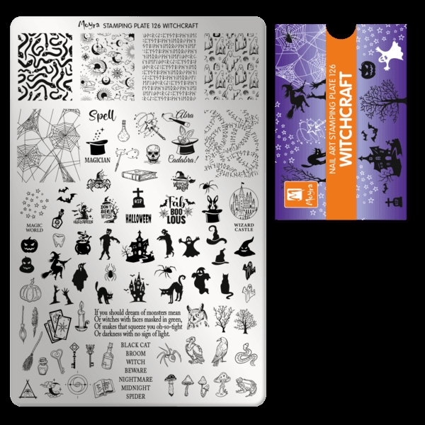 Se Witchcraft, Stamping Plade NO. 126, Moyra hos Nicehands.dk