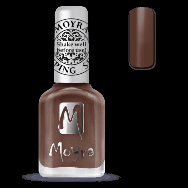 Se SP37 "Chocolate Brown" Moyra Stamping nail polish hos Nicehands.dk