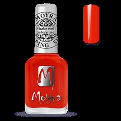 SP41 "Amber Orange" Moyra Stamping nail polish