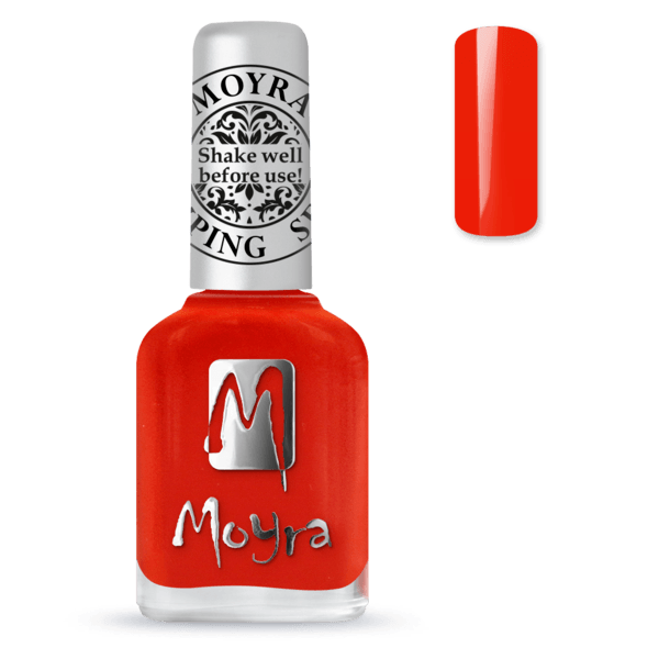 SP41 "Amber Orange" Moyra Stamping nail polish