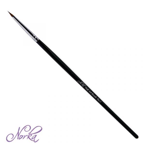 Se Norka Nail art brush No. 02, Moyra hos Nicehands.dk