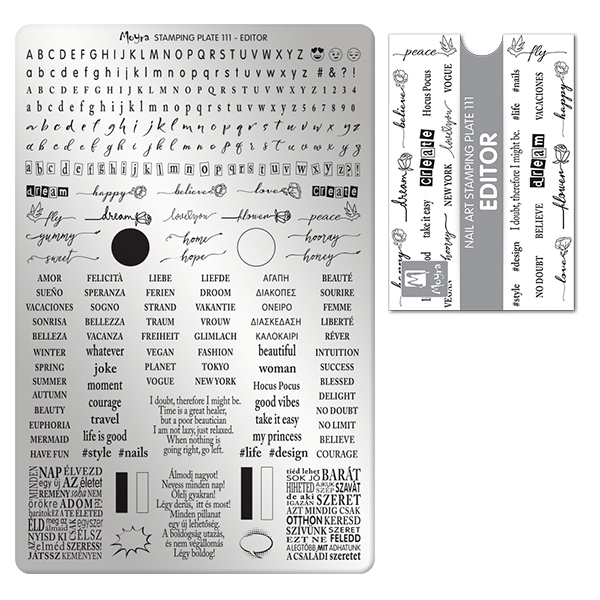 Billede af Editor Moyra Stamping Plade No. 111, Moyra