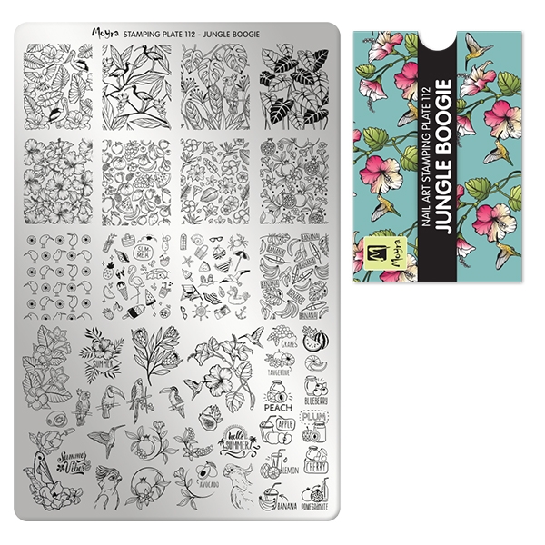 Se Jungle Boogie Stamping Plade No. 112, Moyra hos Nicehands.dk