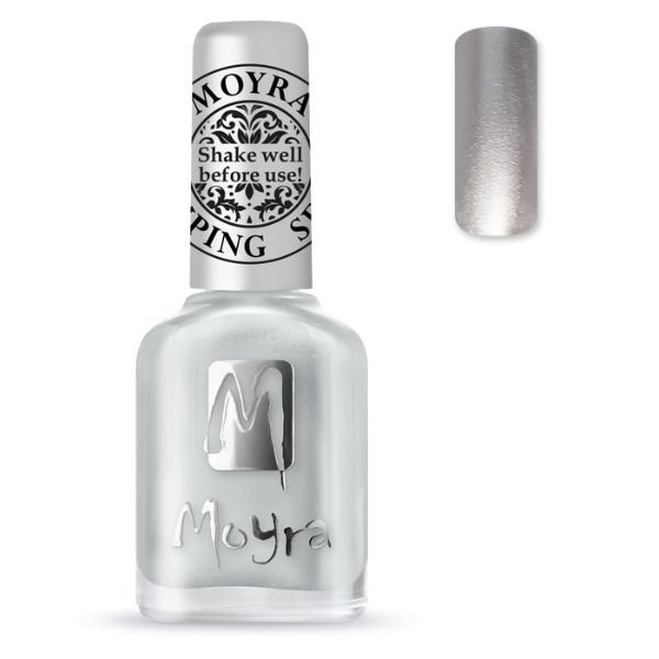 Se SP08 Sølv Moyra Stamping nail polish hos Nicehands.dk
