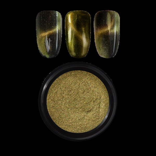 Guld Magnetisk Pigment Powder, nr. 3, Moyra
