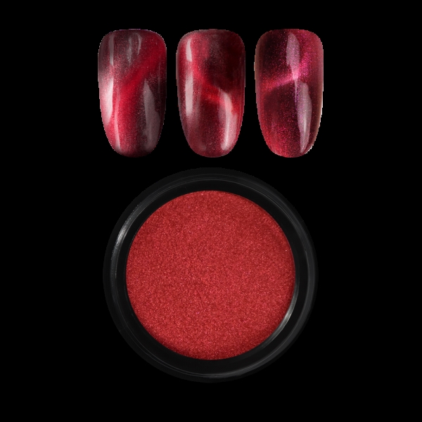 Rød Magnetisk Pigment Powder, nr. 2, Moyra