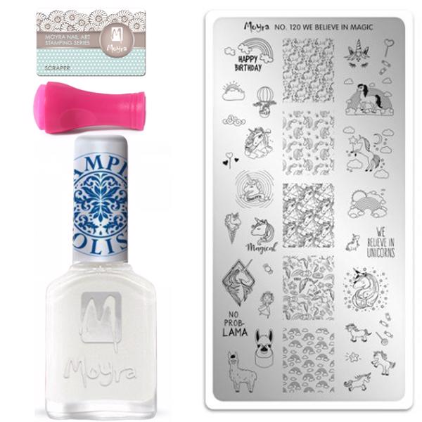 Mini nail stamping starter kit 120, Moyra