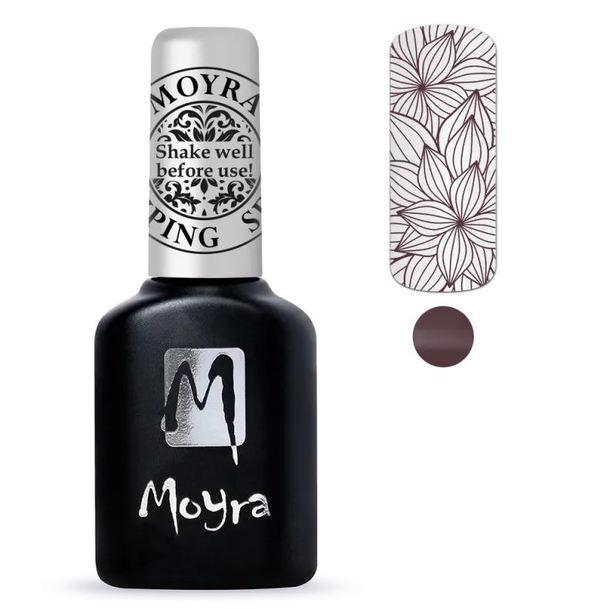 Brun Stamping gel polish, Moyra