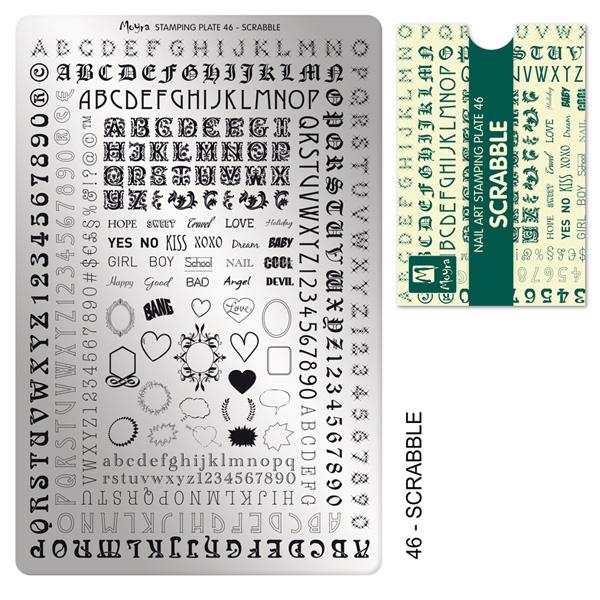 Scrabble Stamping Plade NO. 46, Moyra (u)