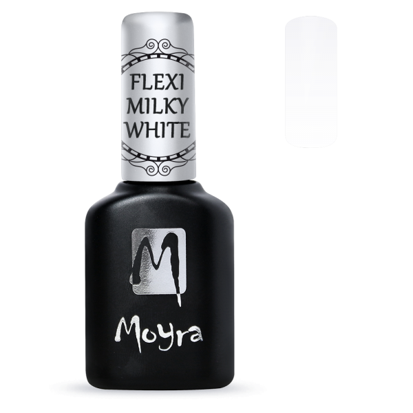 Milky White, Flexi Fiber Gel Polish, Moyra