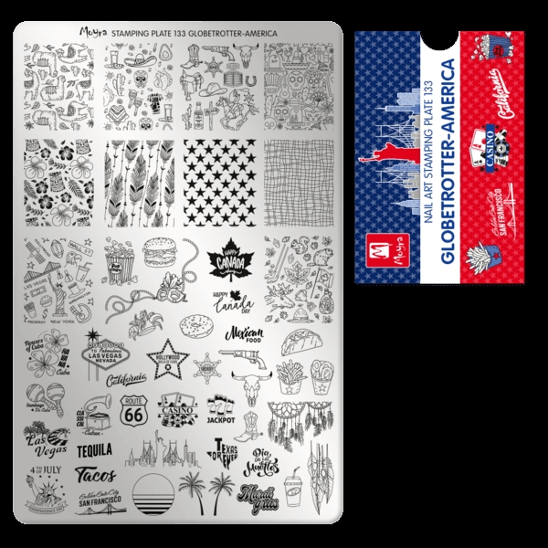 Billede af Globetrotter-America, Stamping Plade NO. 133, Moyra