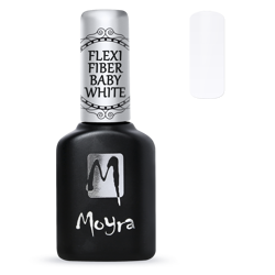 Baby White, Flexi Fiber Gel Polish, Moyra