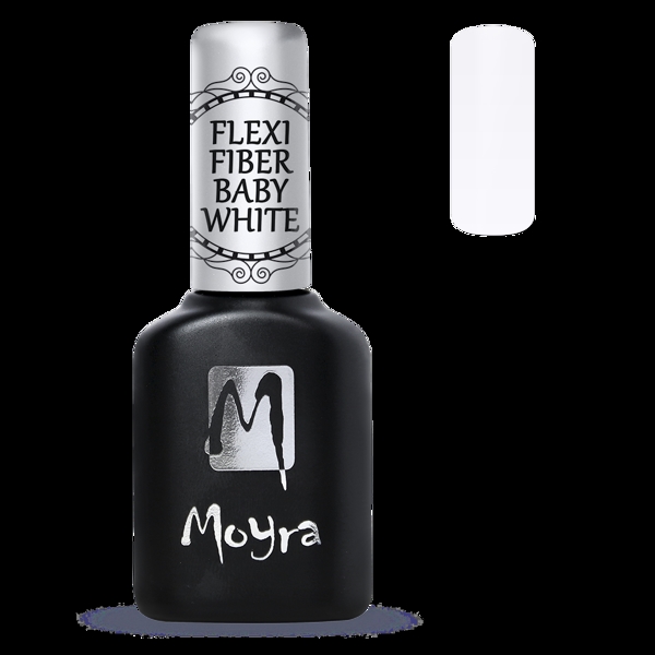 Se Baby White, Flexi Fiber Gel, Moyra (u) hos Nicehands.dk