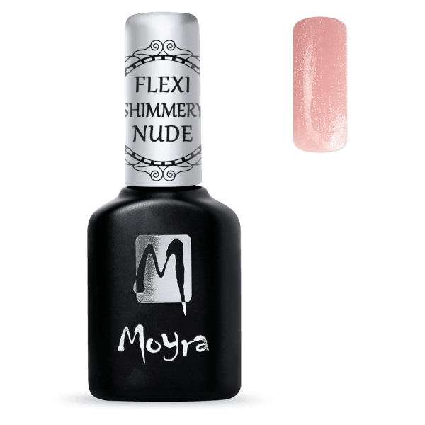 Shimmery Nude, Flexi Fiber Gel Polish, Moyra