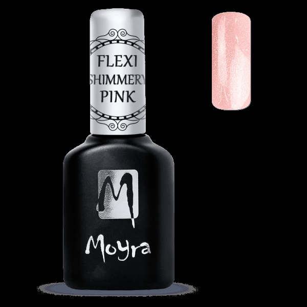 Billede af Shimmery Pink, Flexi Fiber Gel, Moyra