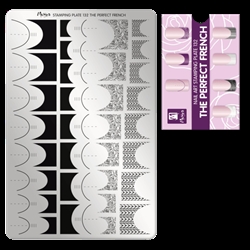 The Perfect French, Stamping Plade NO. 132, Inkl. TRY ON, Moyra