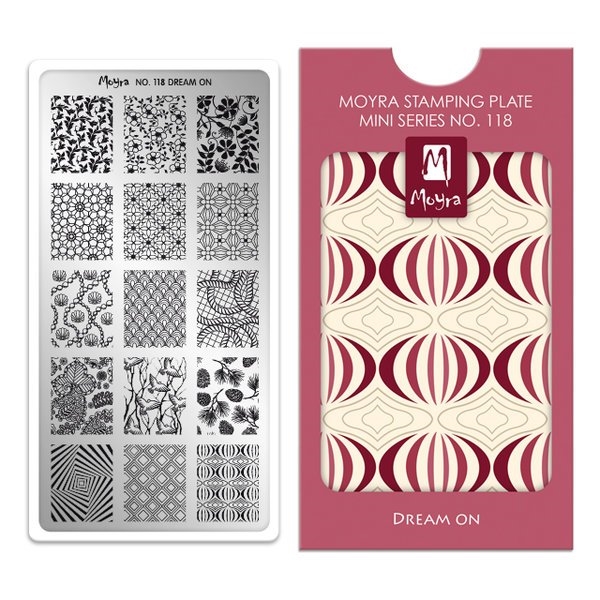 Dream On, MINI Stamping Plade NO. 118, Moyra (u)