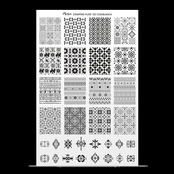 Try On Sheet til stampingplade no. 152 - Casablanca