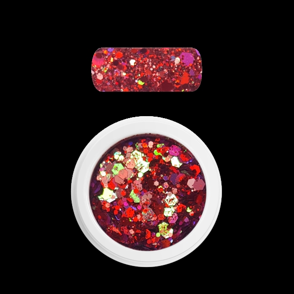 Holo glitter mix No. 27 Chameleon red, Moyra