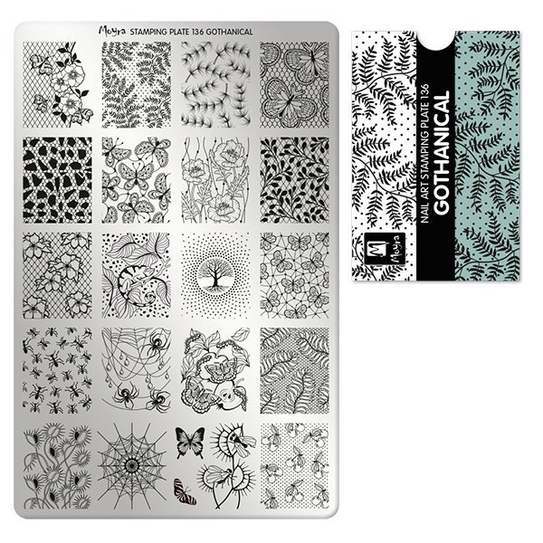 Billede af Gothanical, Stamping Plade NO. 136, Moyra