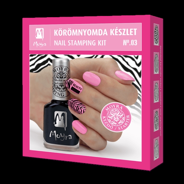 Billede af Lær at stampe 3, Nail stamping kit , Moyra