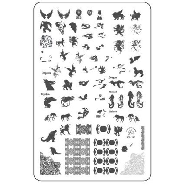 Mythical Creatures (CjS-107) - Stampingplade, Clear Jelly Stamper (u)