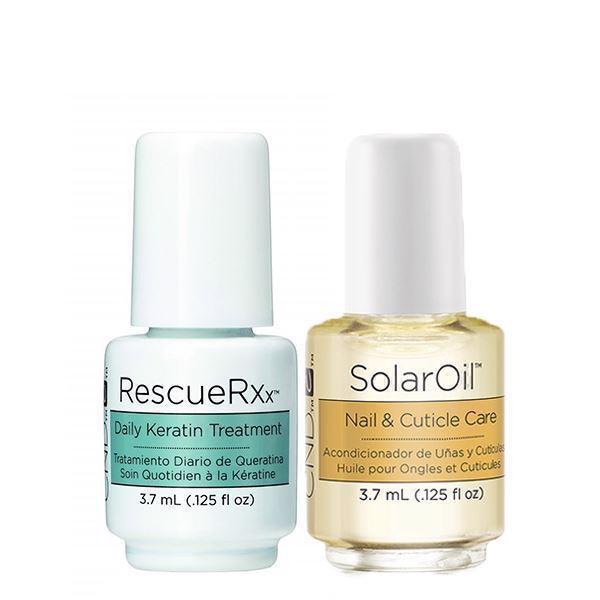 Billede af CND Rescue RXx Daily Keratin Treatment 3,7 ml + Solaroil 3,7 ml