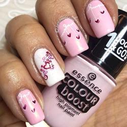 Valentines Manicure 2 - Step By Step stamping nail art