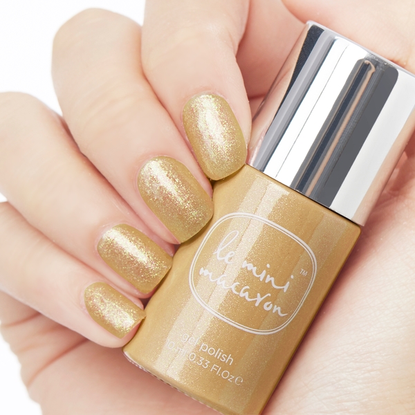 Gold Glitter 10 ml Gelpolish, Le Mini Macaron (u)
