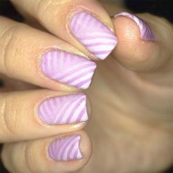  Slanted Lines Design - Step By Step nail art 