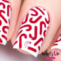 Candy Canes Stencils Whats Up Nails