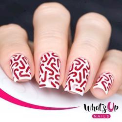 Candy Canes Stencils Whats Up Nails